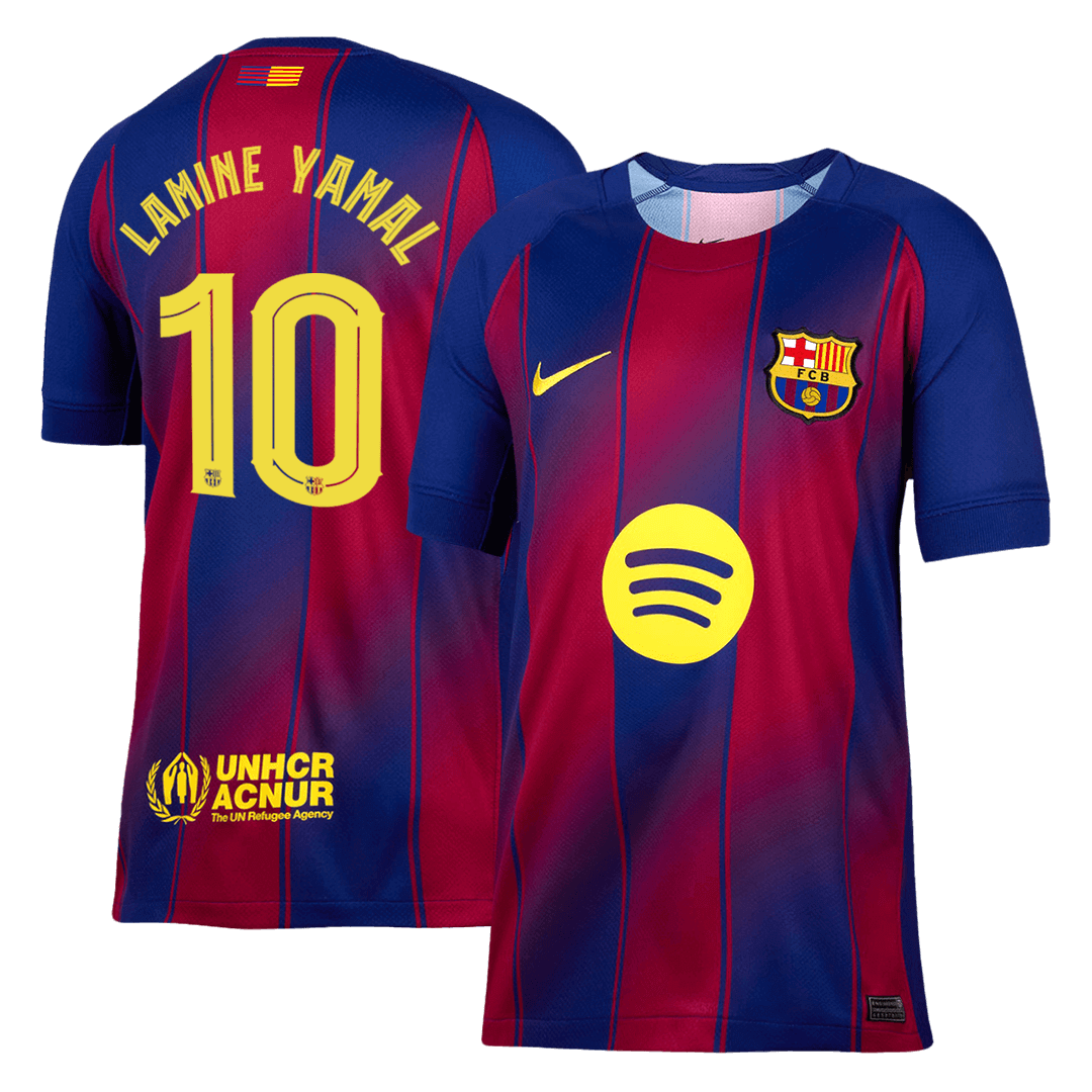 Koszulka domowa LAMINE YAMAL #10 Barcelona 2025/26 Red&Blue - UCL