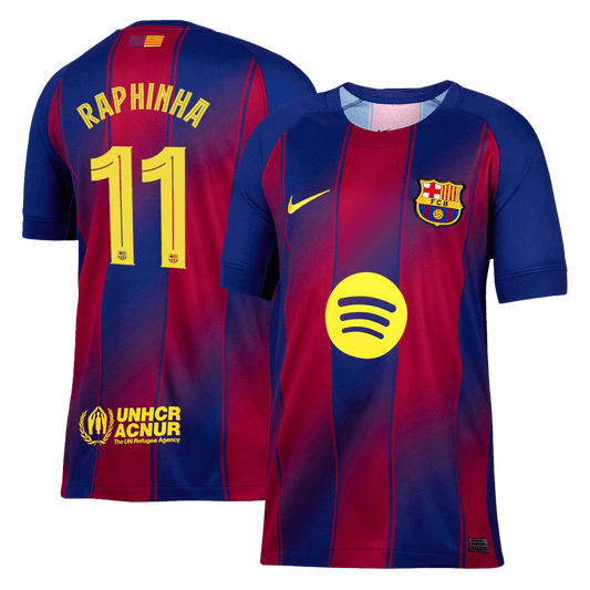 Koszulka domowa RAPHINHA #11 Barcelona 2025/26 Red&Blue - UCL