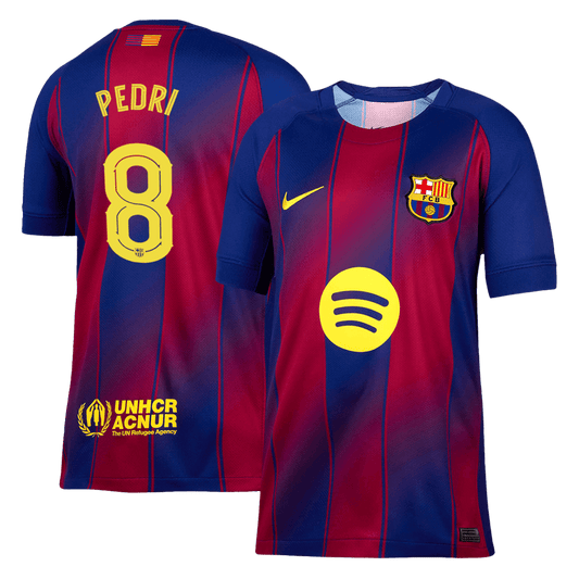 Koszulka domowa PEDRI #8 Barcelona 2025/26 Red&Blue - UCL