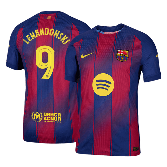 Oryginalna koszulka domowa LEWANDOWSKI #9 Barcelona 2025/26 Red&Blue - UCL