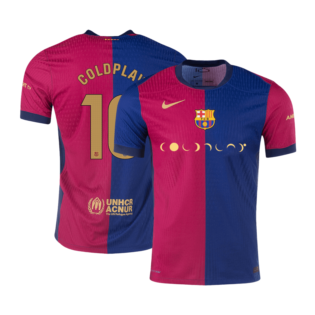 Oryginalna koszulka domowa COLDPLAY #10 Barcelona 2024/25 - COLDPLAY