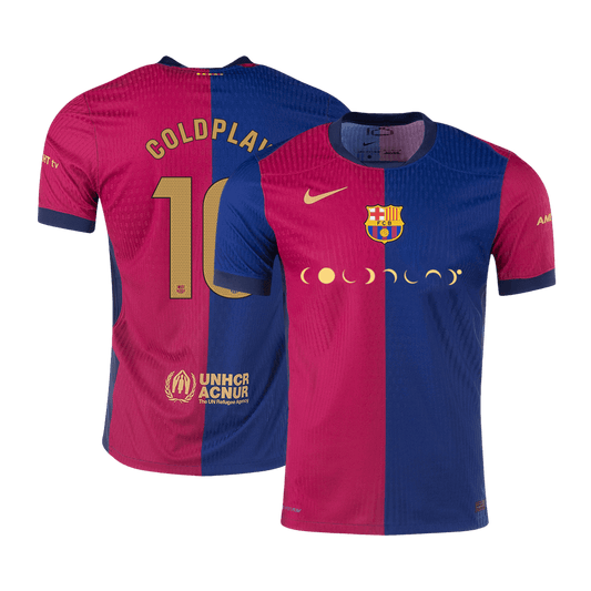 Oryginalna koszulka domowa COLDPLAY #10 Barcelona 2024/25 - COLDPLAY
