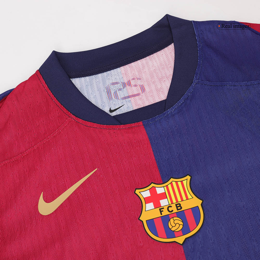 Oryginalna koszulka domowa Barcelony na sezon 2024/25 – stary sponsor