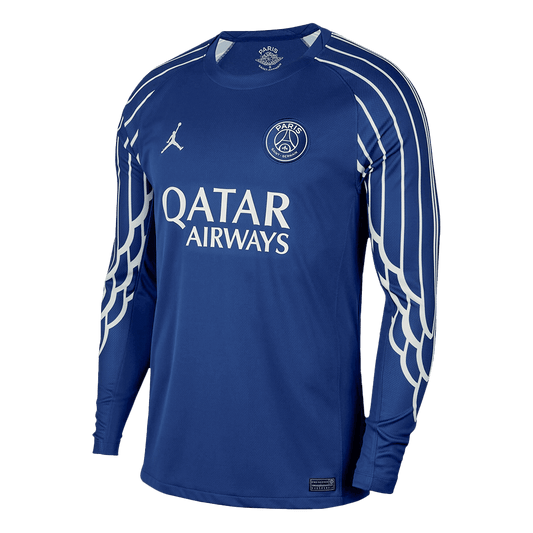 Koszulka piłkarska PSG Fourth Away z długim rękawem 2024/25 w kolorze granatowym