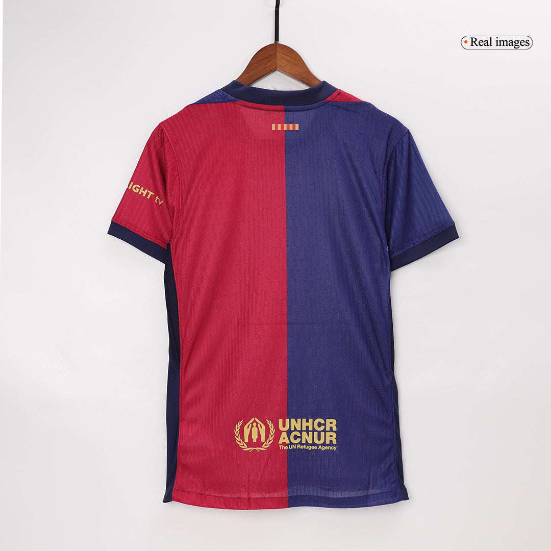 Oryginalna koszulka domowa Barcelony na sezon 2024/25 – stary sponsor