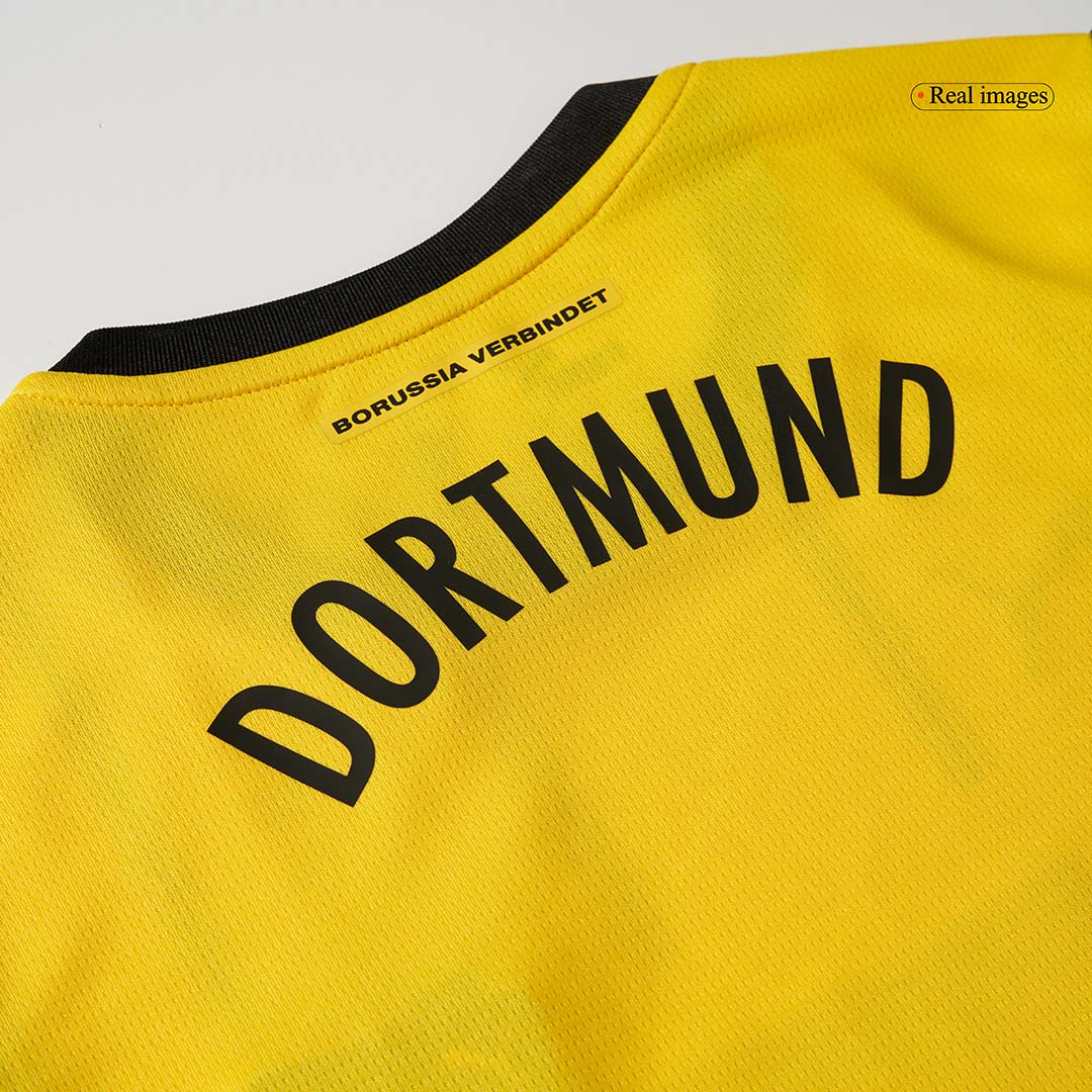 Dziecięcy zestaw piłkarski Borussia Dortmund Home (koszulka + spodenki + skarpetki)