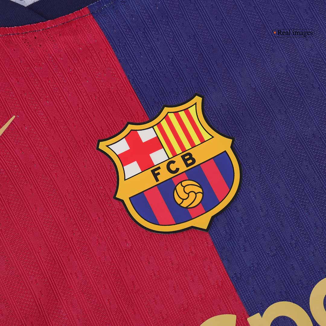 Oryginalna koszulka domowa Barcelony na sezon 2024/25 – stary sponsor