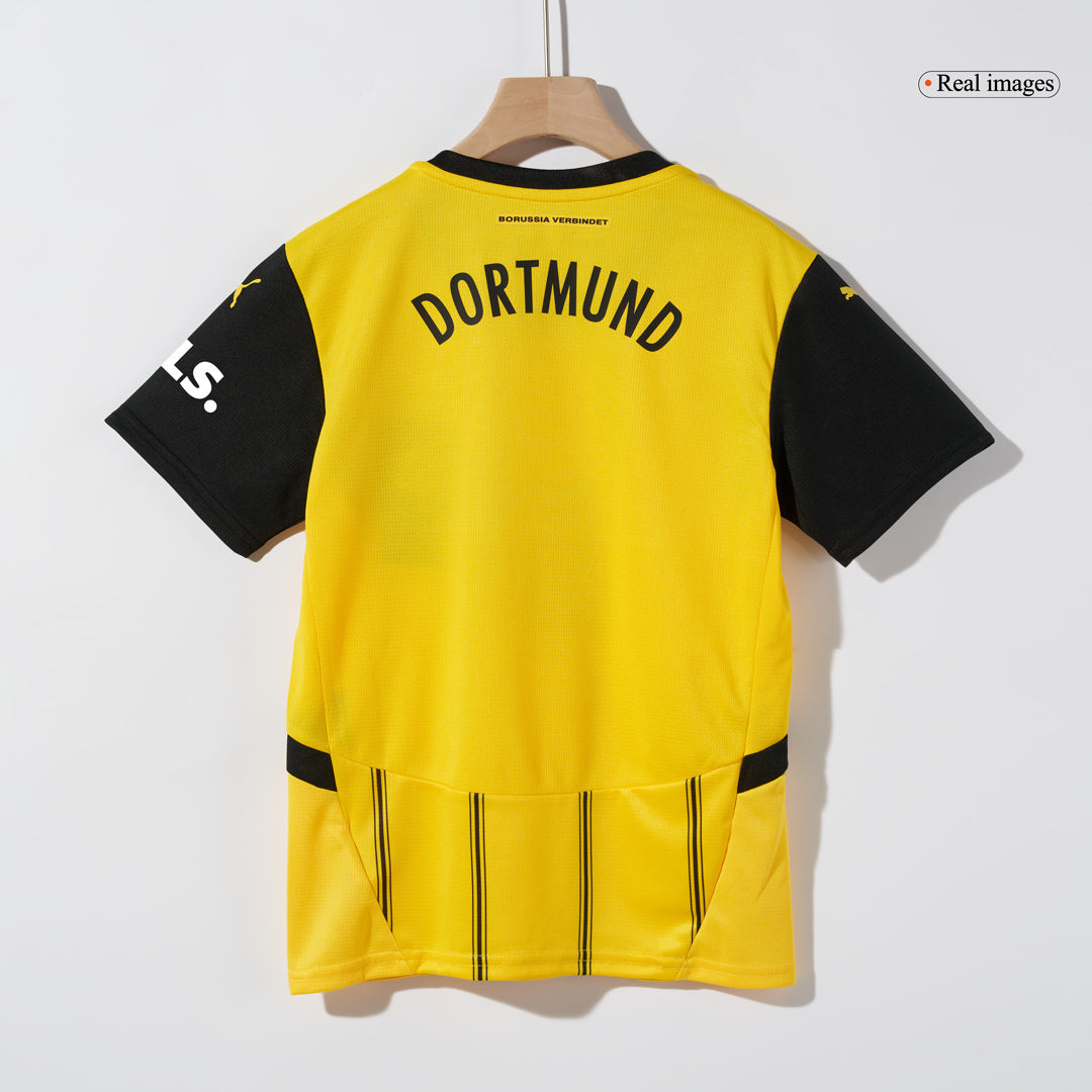 Dziecięcy zestaw piłkarski Borussia Dortmund Home (koszulka + spodenki + skarpetki)