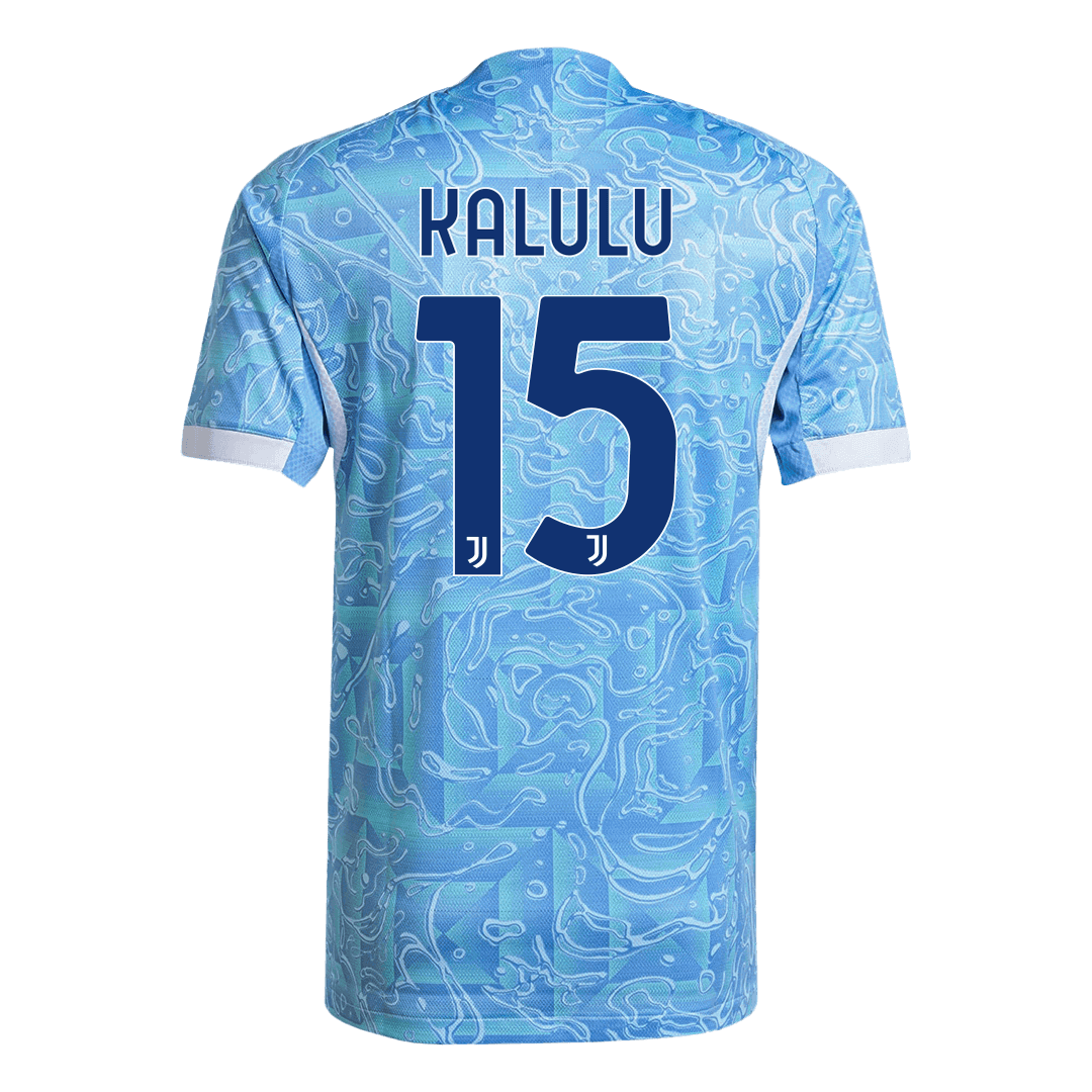 Autentyczna wyjazdowa koszulka piłkarska KALULU #15 Juventus 2025/26