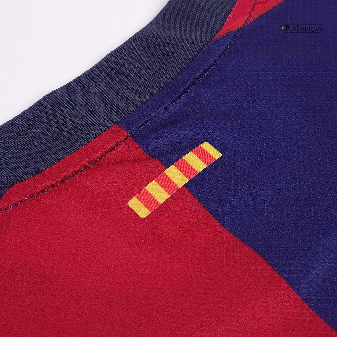 LEWANDOWSKI #9 Barcelona Koszulka domowa piłkarska 2024/25 - Logo Spotify bez tekstu
