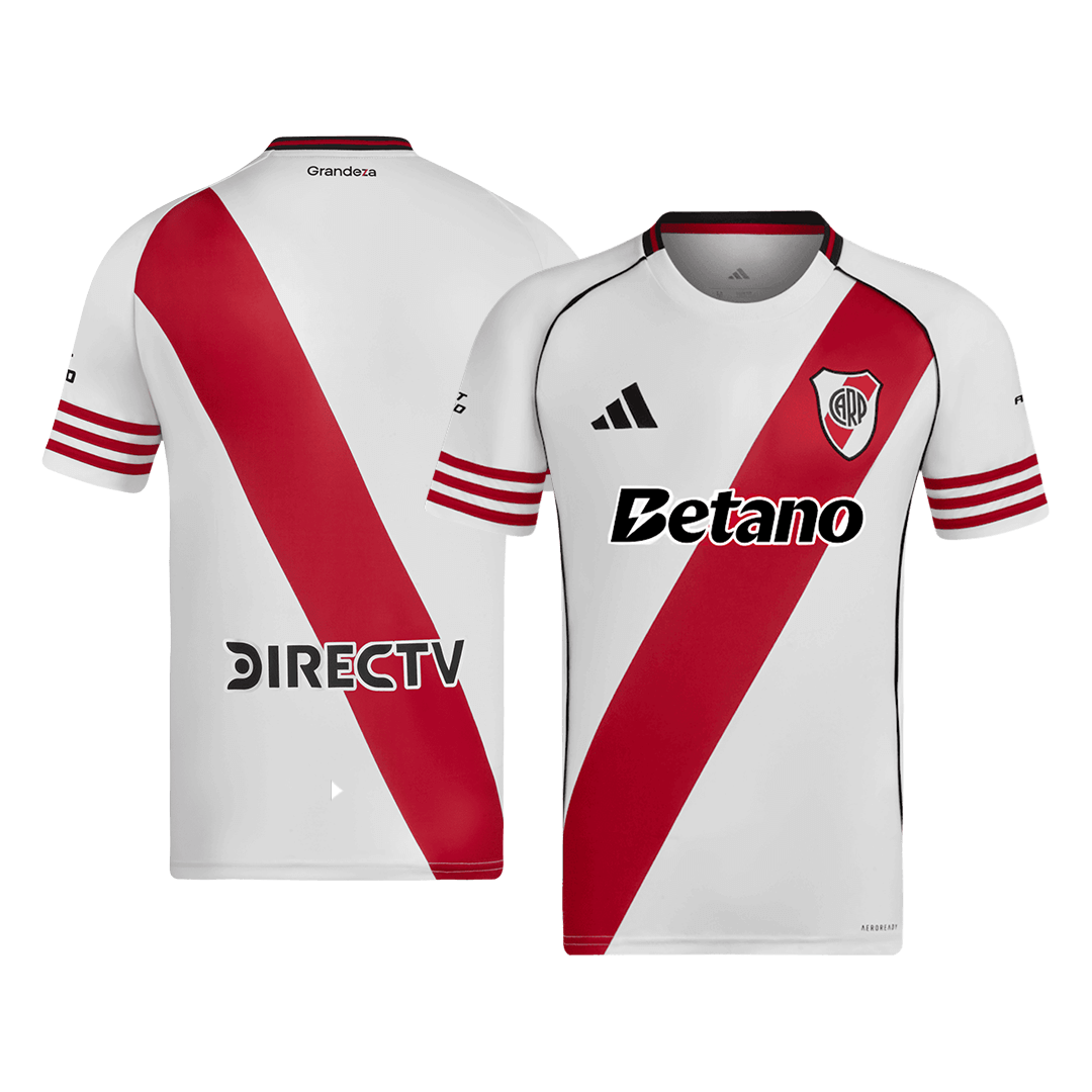 Koszulka domowa River Plate Soccer 25/26 w kolorze czerwono-białym