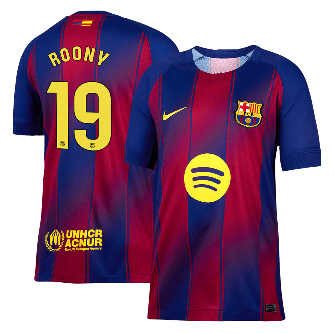 Koszulka domowa ROONY #19 Barcelona 2025/26 czerwono-niebieska