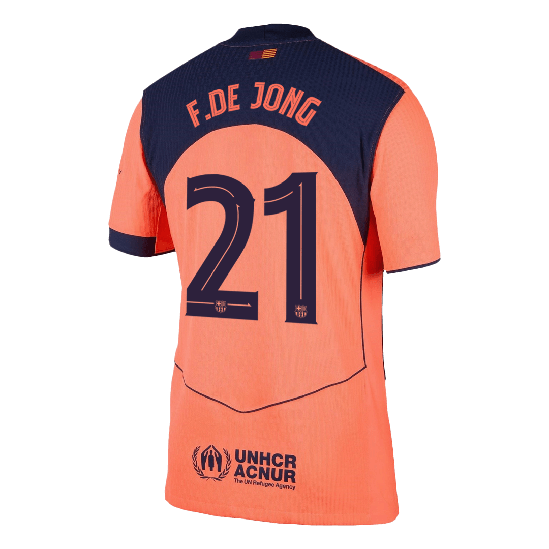 Oryginalna koszulka wyjazdowa F.DE JONG #21 Barcelona Third Away Soccer Jersey 2025/26
