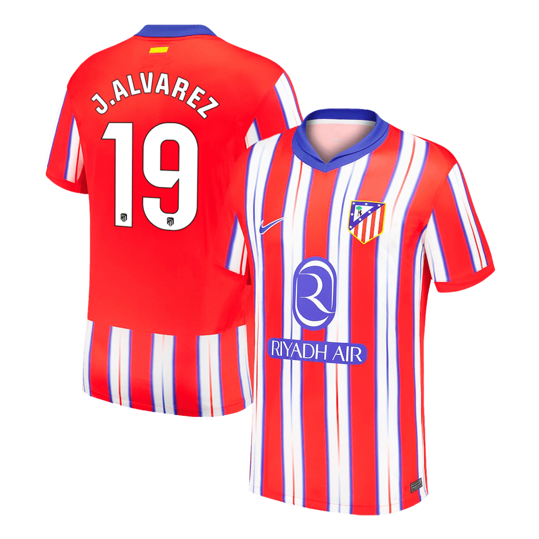 J.ALVAREZ #19 Atletico Madryt Koszulka Domowa Piłkarska 2024/25