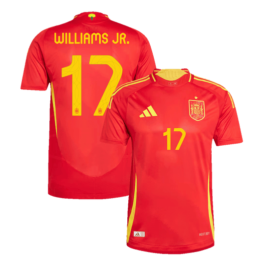 Oryginalna koszulka domowa reprezentacji Hiszpanii WILLIAMS JR. #17 na Euro 2024