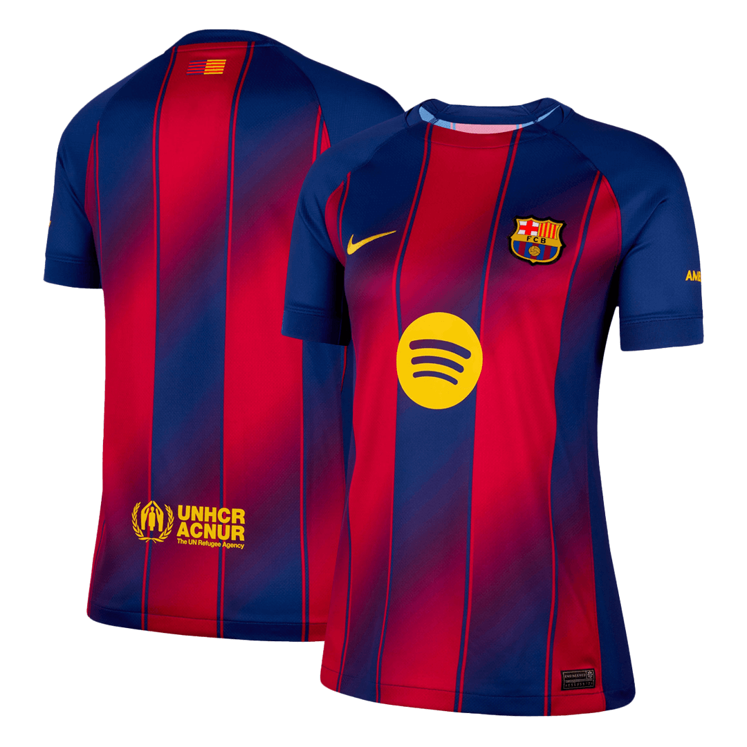 Damska koszulka domowa Barcelona 2025/26 Niebiesko-czerwona