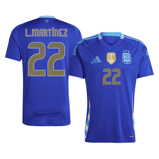 Koszulka wyjazdowa reprezentacji Argentyny L.MART?NEZ #22 2024