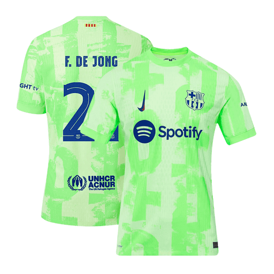 Autentyczna koszulka wyjazdowa F.DE JONG #21 Barcelona Third Away Soccer Jersey 2024/25 - UCL
