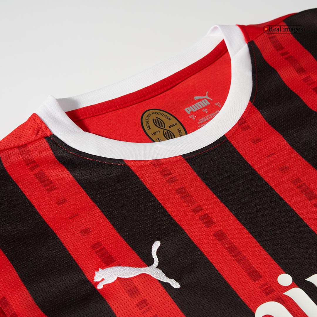 Koszulka piłkarska AC Milan Home z długim rękawem 2024/25