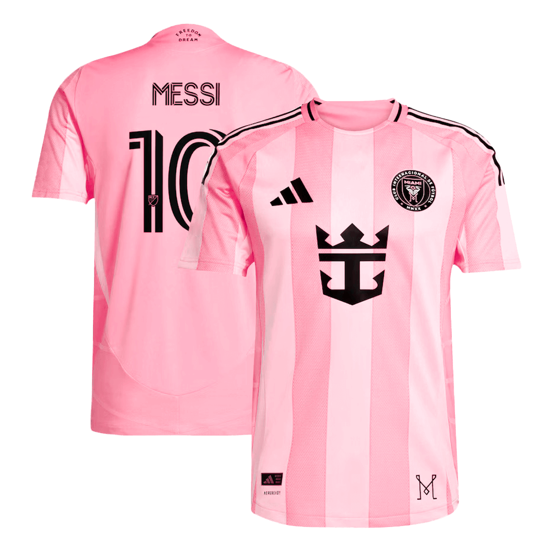 MESSI #10 Autentyczna koszulka domowa Inter Miami CF 2025, różowa