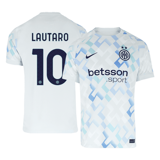 Wyjazdowa koszulka piłkarska LAUTARO #10 Inter Mediolan 2025/26