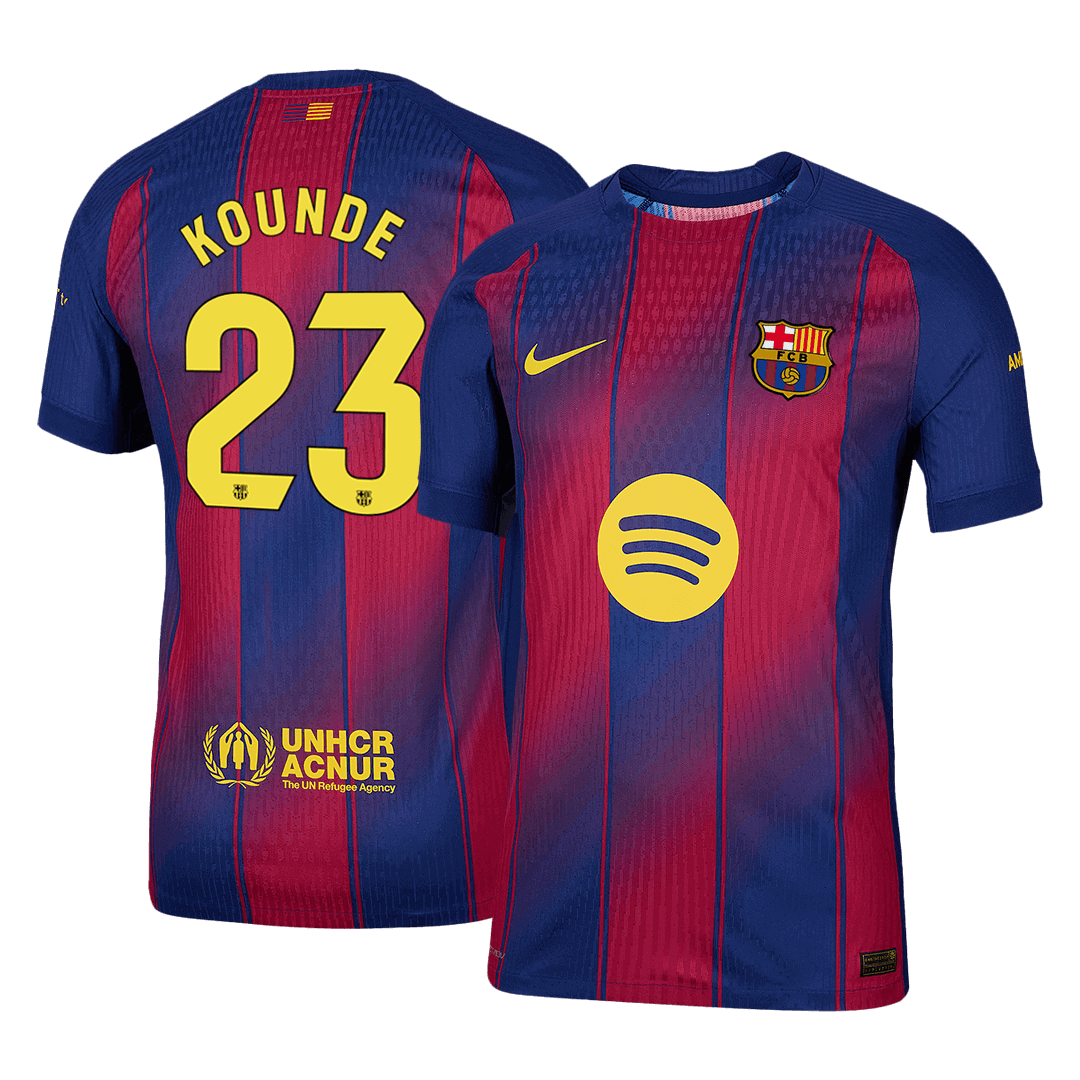 Oryginalna koszulka domowa KOUNDE #23 Barcelona 2025/26