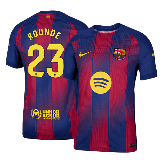 Oryginalna koszulka domowa KOUNDE #23 Barcelona 2025/26