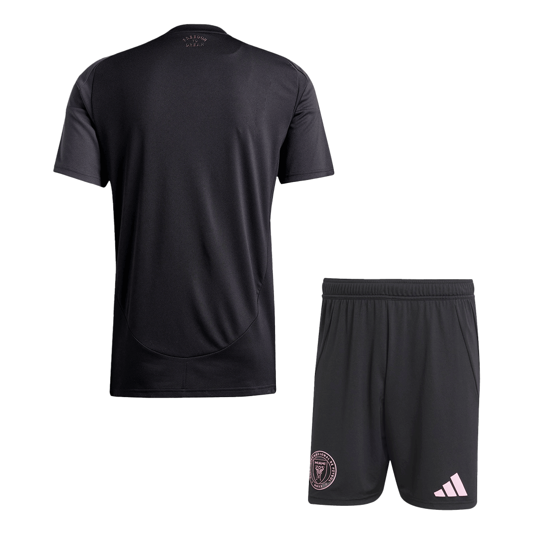 Koszulka wyjazdowa Inter Miami (koszulka + spodenki) 2025, czarno-szara