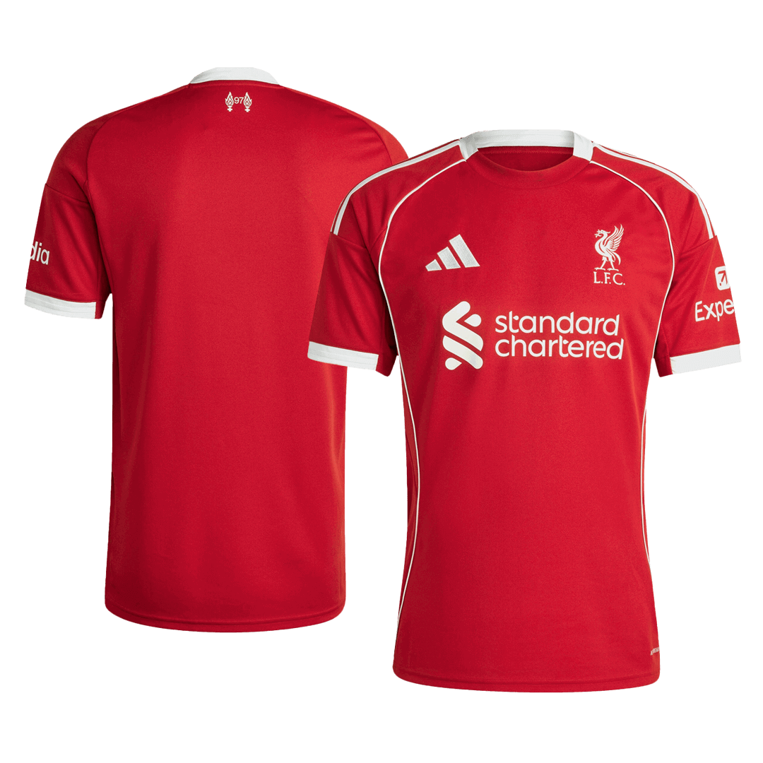 Koszulka domowa Liverpoolu 2025/26 czerwona