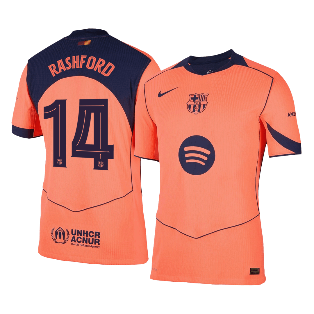 Oryginalna koszulka wyjazdowa RASHFORD #14 Barcelona na trzeci sezon 2025/26