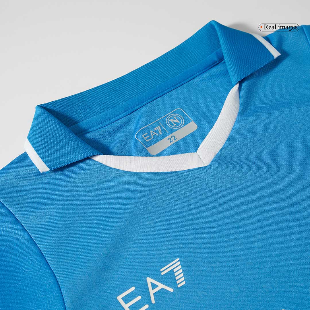 Dziecięcy zestaw piłkarski Napoli Home (koszulka + spodenki) 2024/25