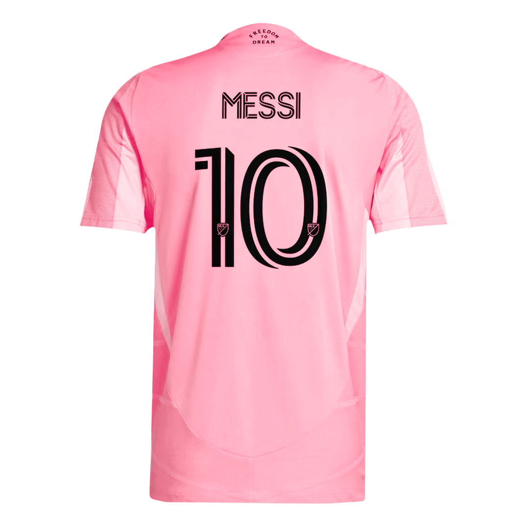 MESSI #10 Autentyczna koszulka domowa Inter Miami CF 2025, różowa