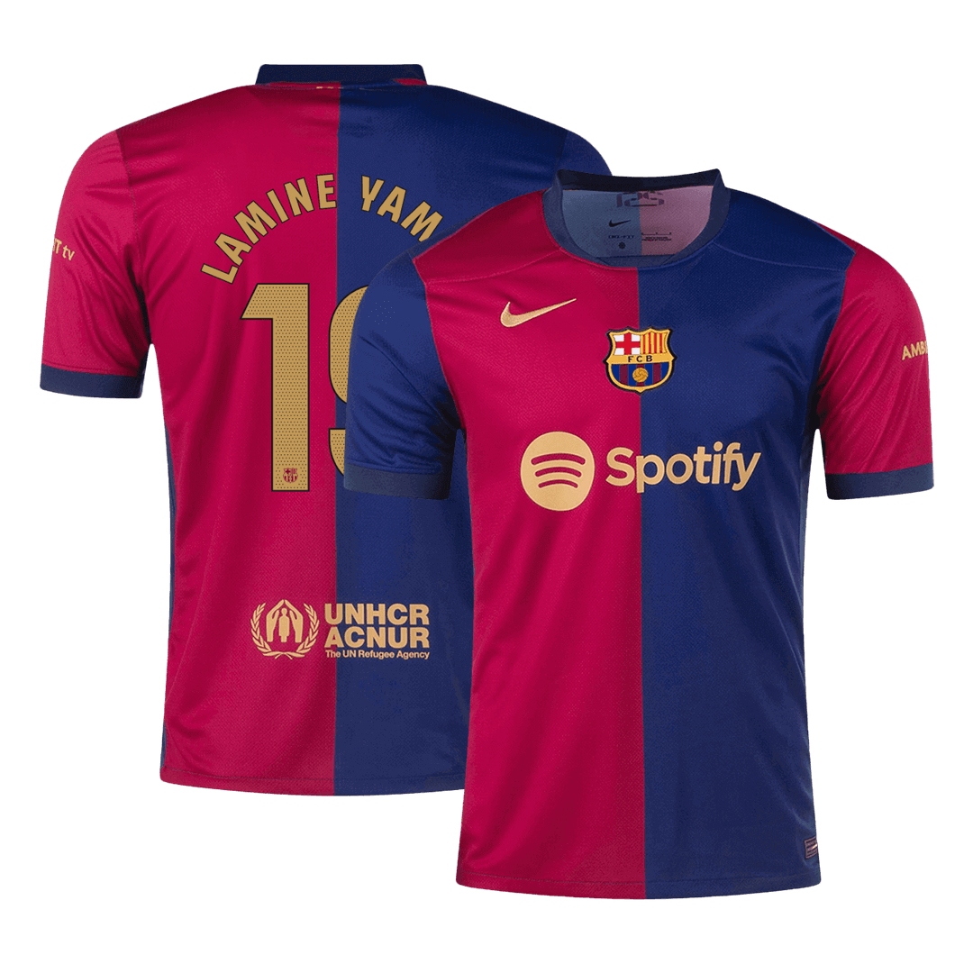 Domowa koszulka piłkarska LAMINE YAMAL #19 Barcelona 2024/25