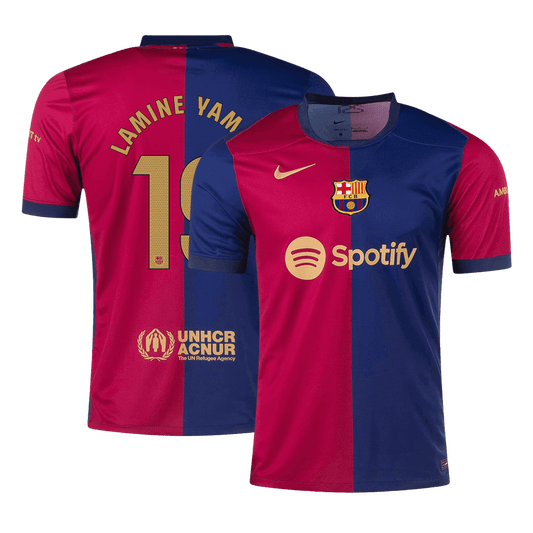 Domowa koszulka piłkarska LAMINE YAMAL #19 Barcelona 2024/25