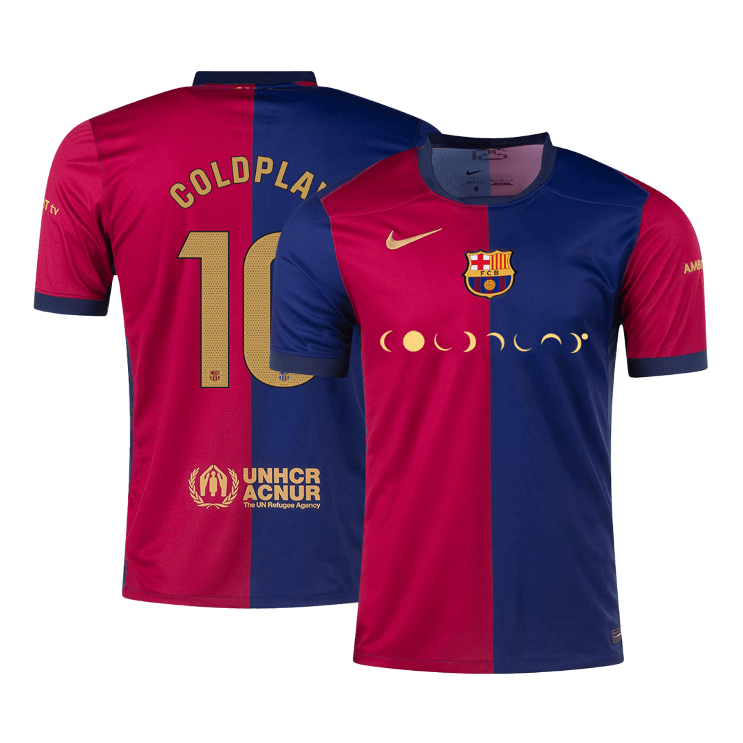 Koszulka domowa COLDPLAY #10 Barcelona 2024/25 - COLDPLAY