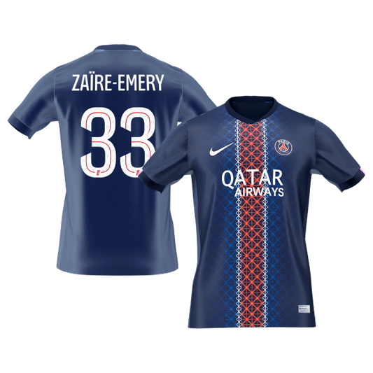 Koszulka piłkarska ZAïRE EMERY #33 PSG Home 2025/26