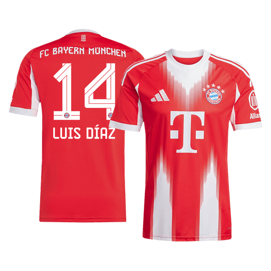 Koszulka piłkarska LUIS DÍAZ #14 Bayern Monachium 2025/26 czerwona