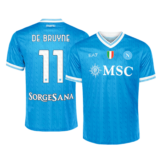 Koszulka domowa Napoli DE BRUYNE #11 2025/26, niebieska