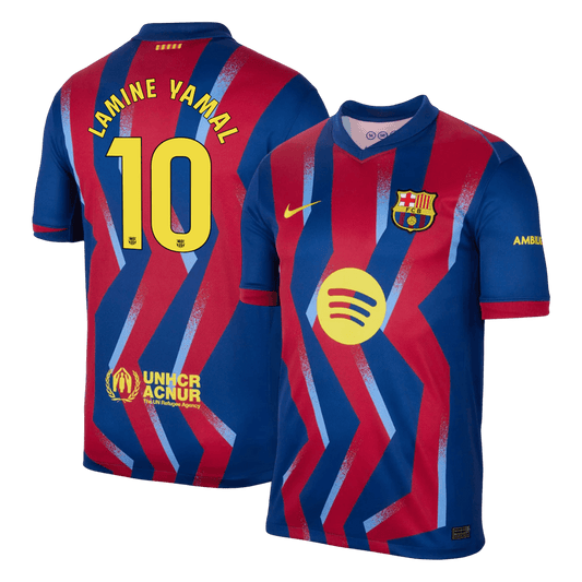 Koszulka wyjazdowa LAMINE YAMAL #10 Barcelona na czwarty wyjazd 2025/26