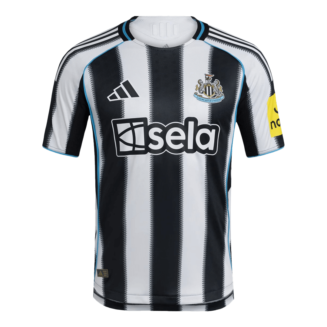 Oryginalna koszulka domowa Newcastle United 2025/26 w kolorze czarno-białym