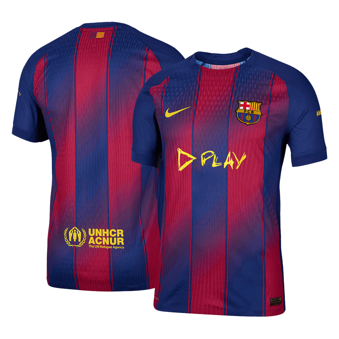 Oryginalna domowa koszulka piłkarska Barcelony 2025/26