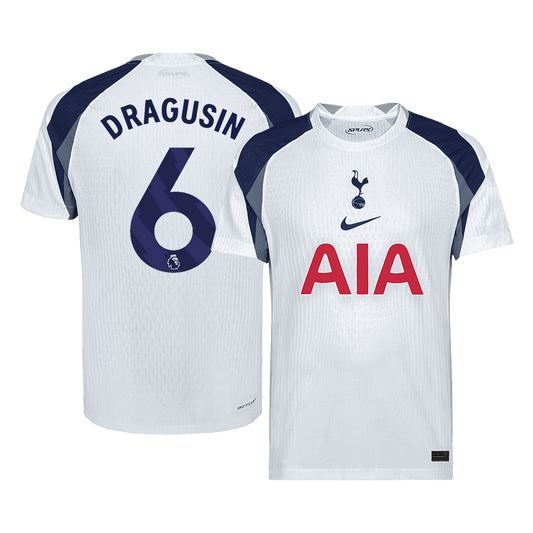 Oryginalna koszulka domowa DRAGUSIN #6 Tottenham Hotspur 2025/26 w kolorze białym