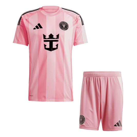 Zestaw koszulek domowych Inter Miami Soccer (koszulka + spodenki) 2025, różowy