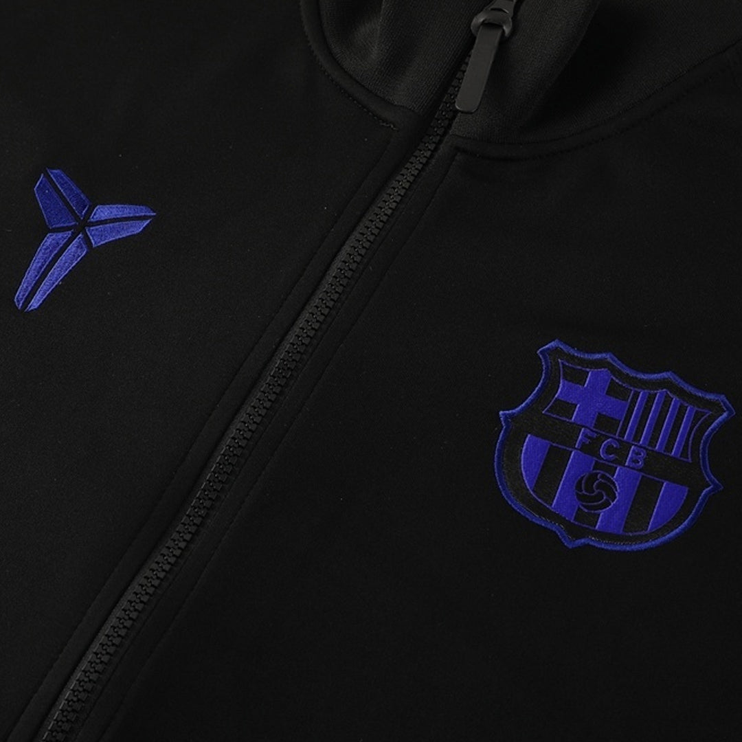 Zestaw Barcelona Training Jacket 25/26 (kurtka + spodnie) czarno-fioletowy