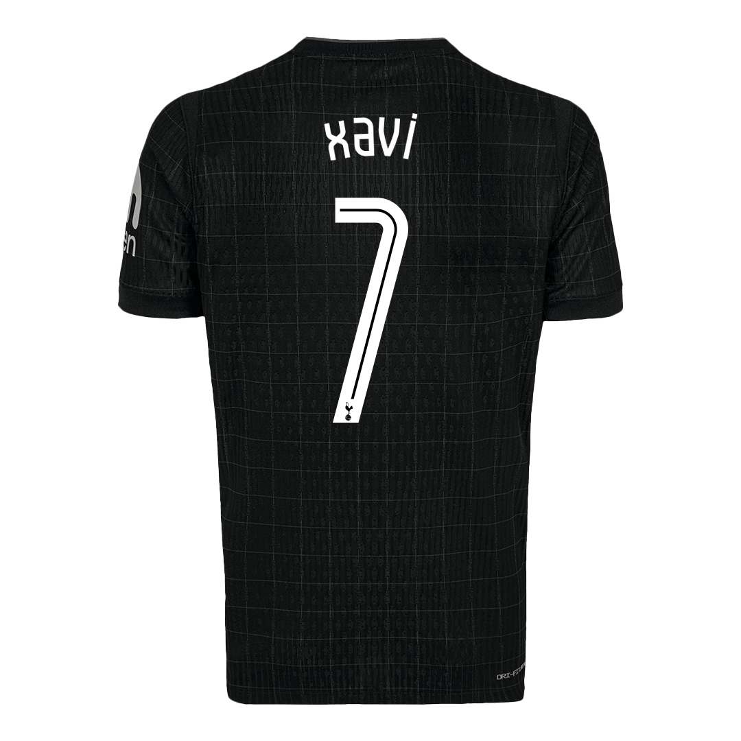 Koszulka wyjazdowa XAVI #7 Tottenham Hotspur 2025/26, czarna - UCL