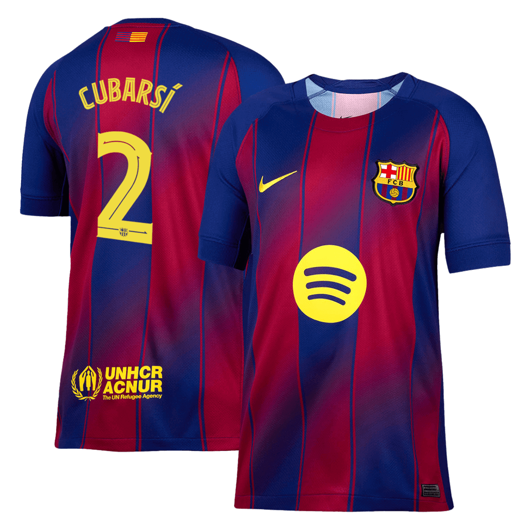Koszulka domowa CUBARSÍ #2 Barcelona 2025/26 Red&Blue - UCL