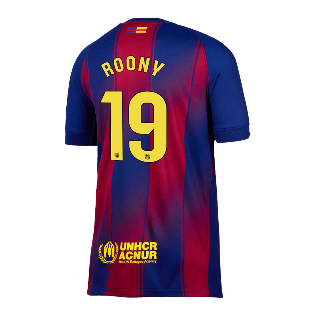 Koszulka domowa ROONY #19 Barcelona 2025/26 czerwono-niebieska