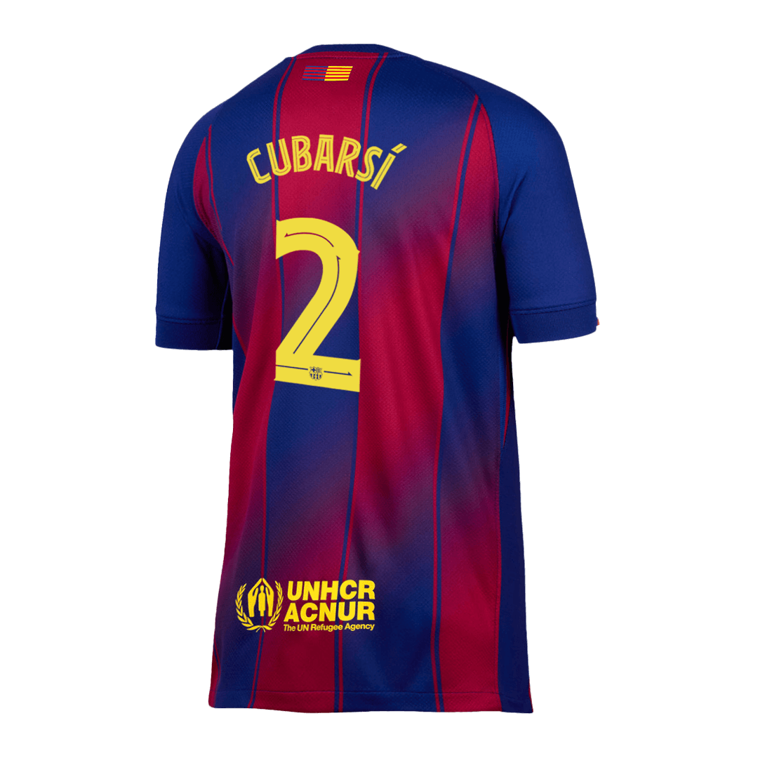 Koszulka domowa CUBARSÍ #2 Barcelona 2025/26 Red&Blue - UCL