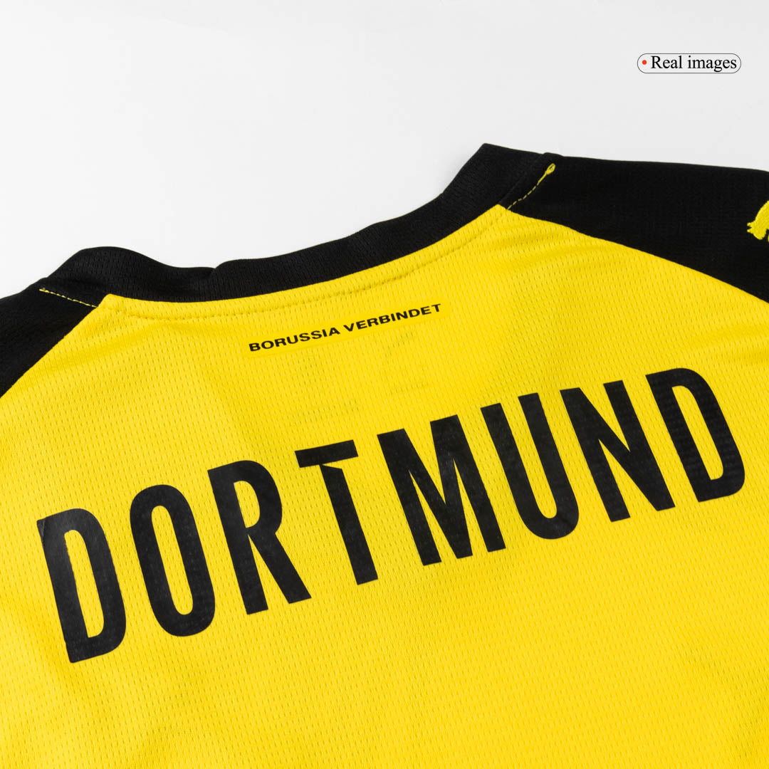 Borussia Dortmund - strój domowy piłkarski (koszulka + spodenki) 2025/26 żółty