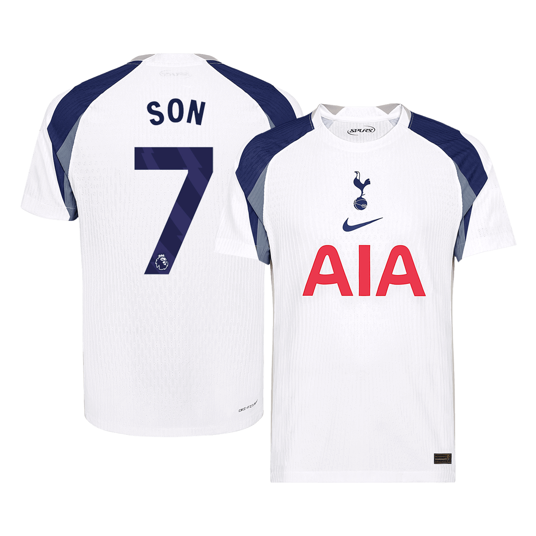 Oryginalna koszulka domowa SON #7 Tottenham Hotspur 2025/26 w kolorze białym